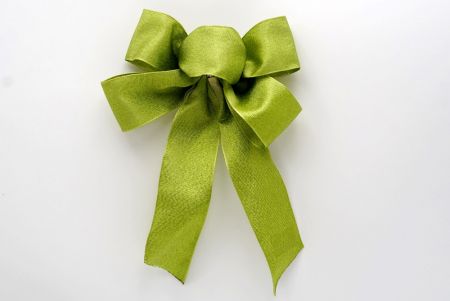 Sparkly Lt Green  5 Loops Ribbon Bow_BW637-W916-2